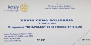 invitación cena anverso